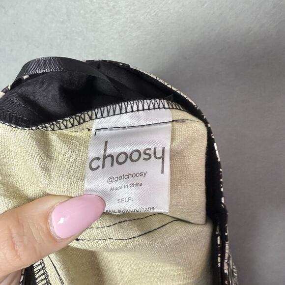 Choosy Elizabeth Snake Print Faux Leather Cropped Pants Womens Size 8 - Picture 9 of 13